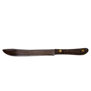 Vintage KutMaster Butcher Knife Full Tang Super Edge 11.25" Long 7" Blade USA